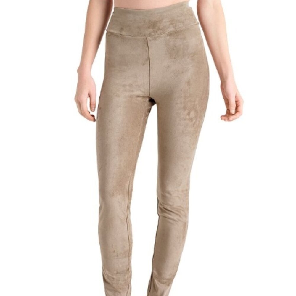 Splendid Stretch Faux Suede Leggings Camel XS Camel NWT